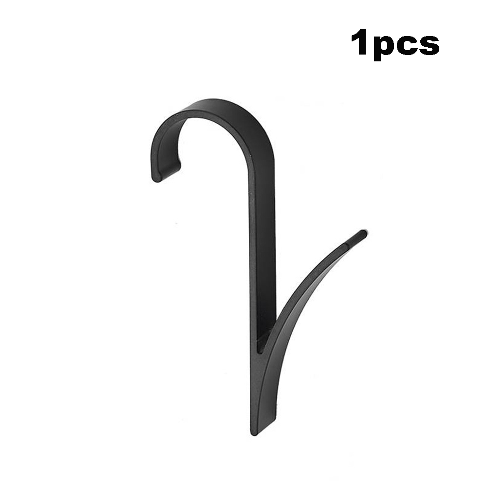 Crochet multifonctionnel en aluminium, espace de radiateur, porte d'armoire, crochet arrière, serviette de salle de bain, petit crochet, accessoires pour la maison, 1/2 pièces: Bronze