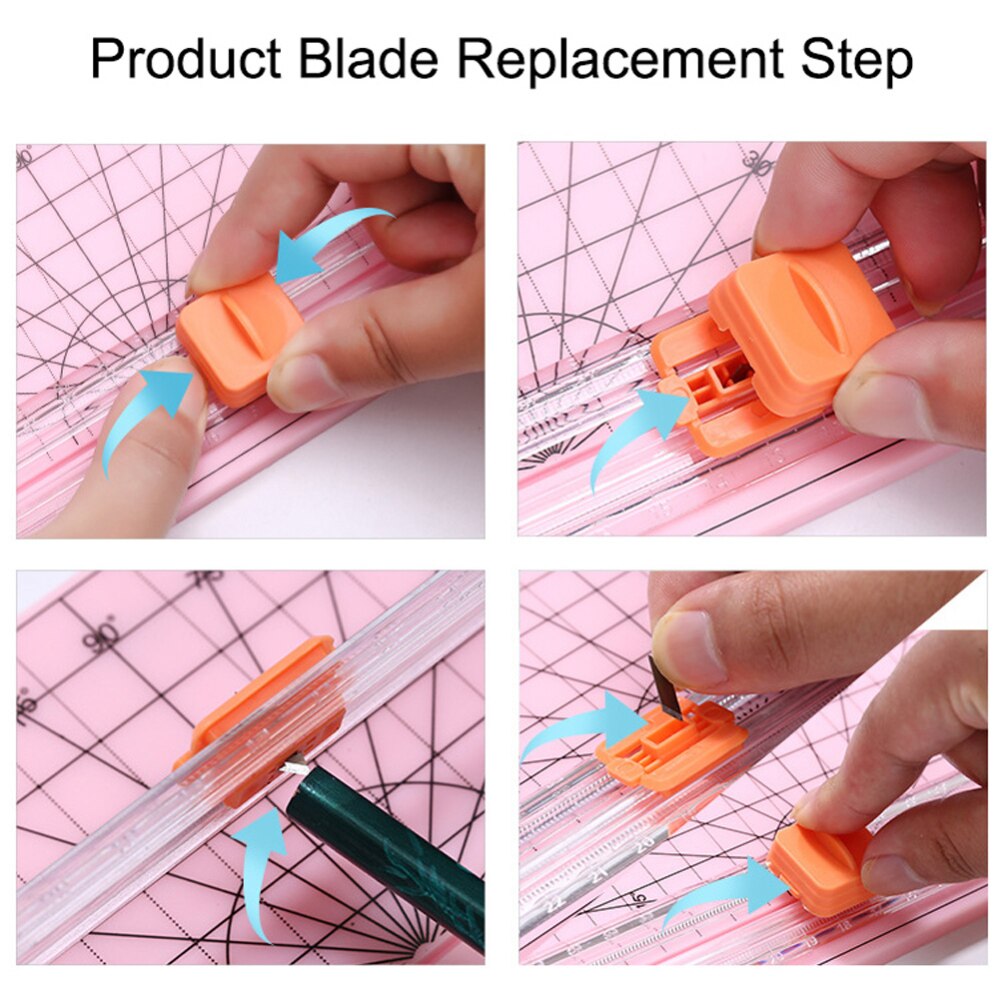 Precision Paper Cutter Safety Cutting Mat Ruler For A4 A5 Paper Photo Label Scrapbooking Trimmer For Office School