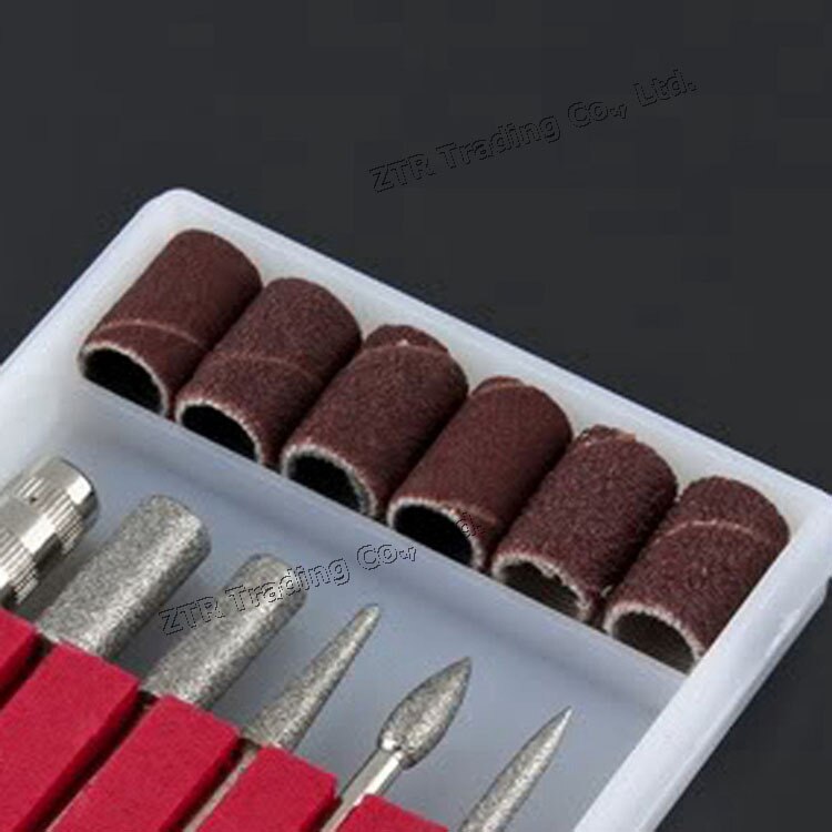 Mini nagelboorset met 6 bits, elektrische boormachines, manicure, stylingtool, pedicure, vijlen, vormgeven, voetverzorgingsproduct