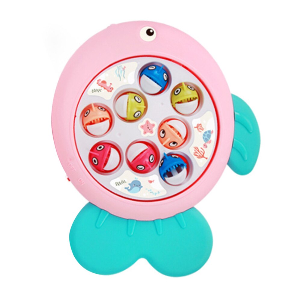 1 scatola di Elettronica di Gioco di Pesca Giocattoli di Cartone Animato Giocattolo Musicale Educativo Gioco di Alimentazione Accessori per la Casa per I Bambini senza Batteria (pi