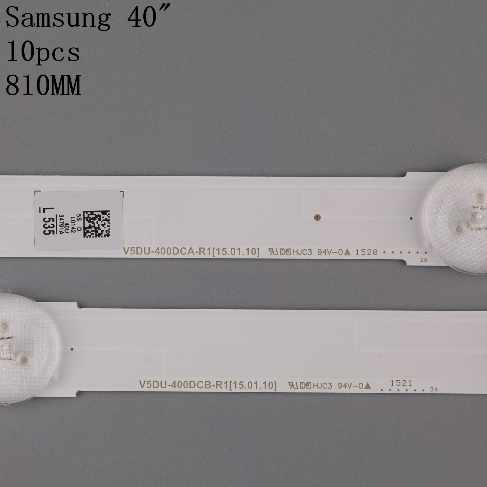 10 unids/set de retroiluminación LED para samsung UN40JU6700 V5DU-400DCA-R1 V5DU-400DCB-R1 BN96-34792A 34791A S_5u75_40_FL_R05 L04