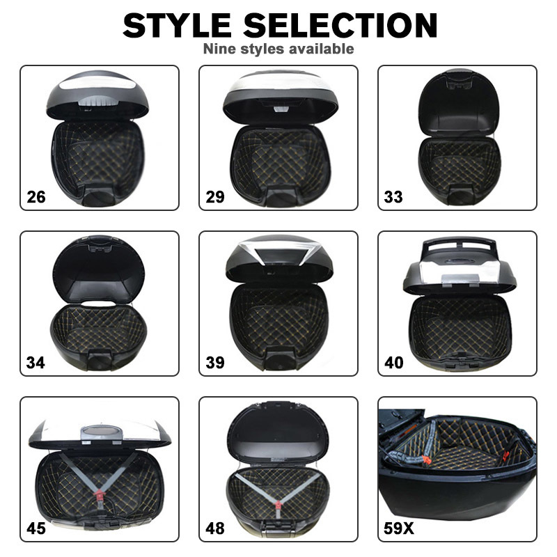 Fodera per bagagliaio per moto per tappetino per bagagliaio SHAD SH29 33 34 39 40 45 SH48 SH59 Corrispondenza di dimensioni morbide e confortevoli