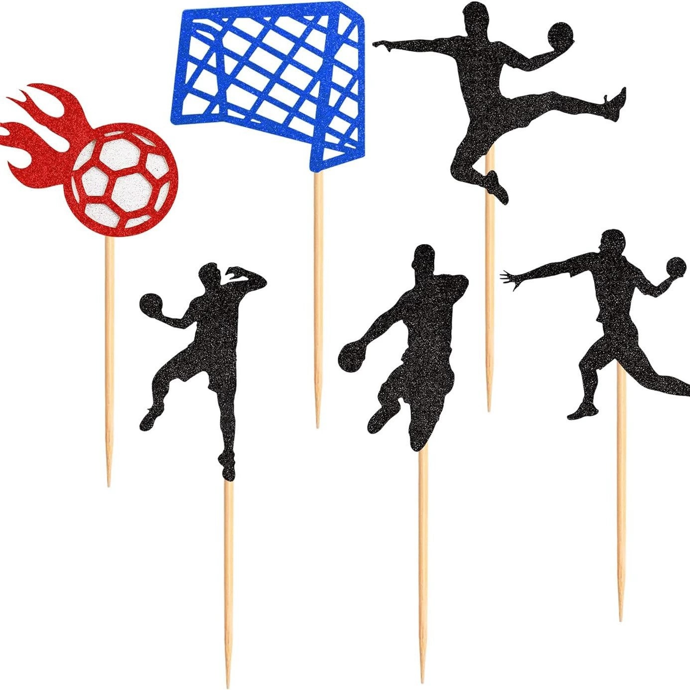 Basketball Cake Toppers Happy Birthday Balls Cake Decorations Basketball Theme Cake Decoration for Boy Sport Party Supplies