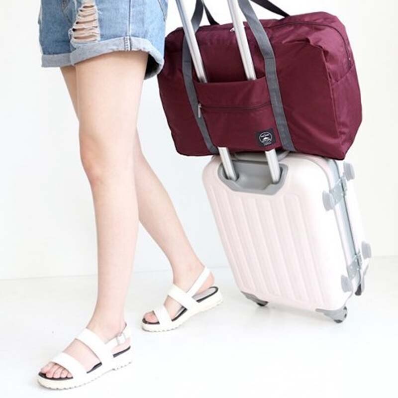 Sacs de voyage imperméable oxford tissu sac de rangement sac de stockage augmenter unisexe pliable shopping sac à bandoulière