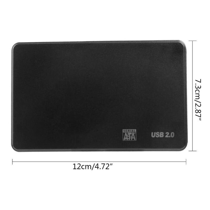 2.5 Inch Hdd Ssd Case Sata Naar Usb 2.0 Adapter 5 Gbps Harde Schijf Doos Behuizing Adapter Windows M-een-C Os Systeem