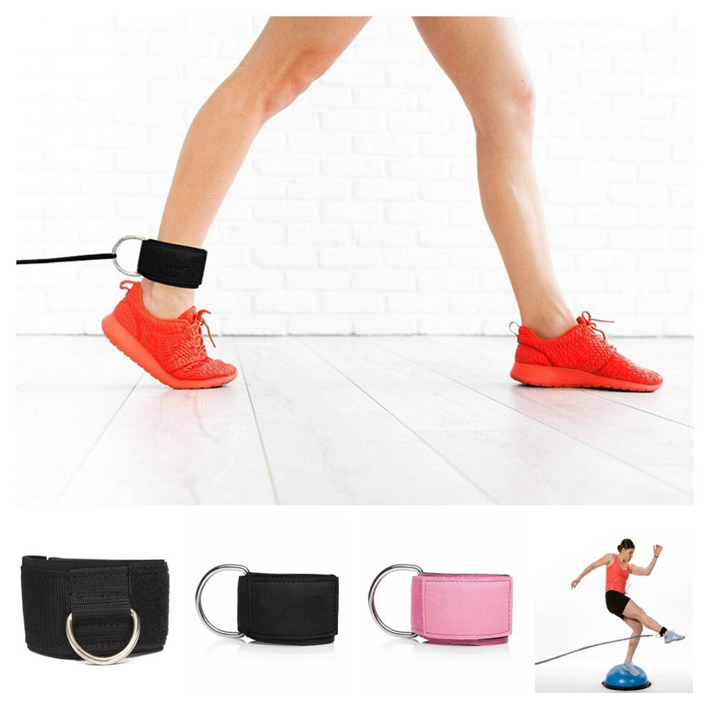 1pcs Padded Sport Ankle Straps D-ring Ankle Cuffs Support for Gym Workouts Cable Machines Leg Exercises