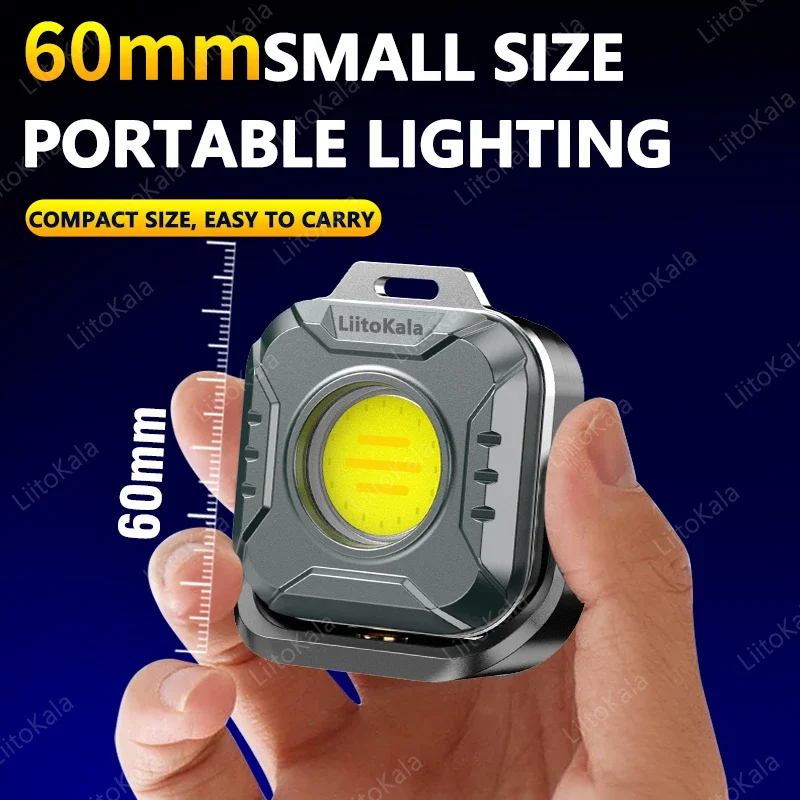 Liitokala lf -986 multifunksjonell utendørs camping mini bærbar arbeidslampe kolbe ledet perler 500lm 5.7w type-c frakt