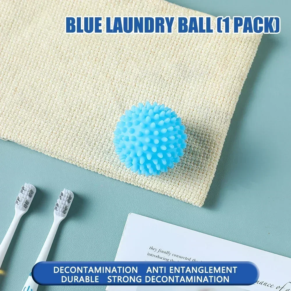 1/3Stck Magie Wäsche Bälle Wiederverwendbare PVC Feste Reinigung Ball Haushalt Reinigung Waschmaschine Zubehör Kleidung Weichspüler: dunkel Grau