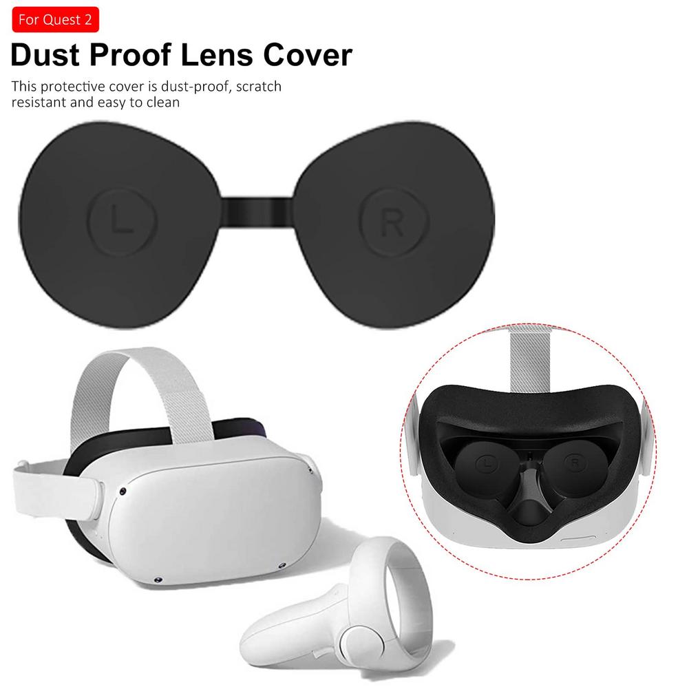 Objektivschutzfolie aus silikon, staubdicht, für oculus quest 2/, rift s/go vr-brillen