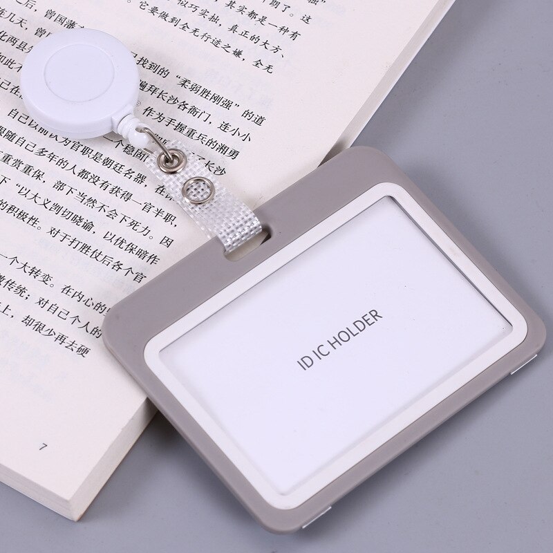 1 Piece Retractable Nurse Badge Holder Business Worker ID Card Holder Exhibition ID Clip Keychains: 2