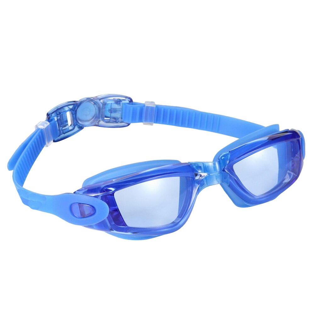 Silicone Transparent Swimming Goggles Universal Waterproof Diving Anti-fog Glasses Swim Diving Water Adjustable Swimming Goggles: Blue