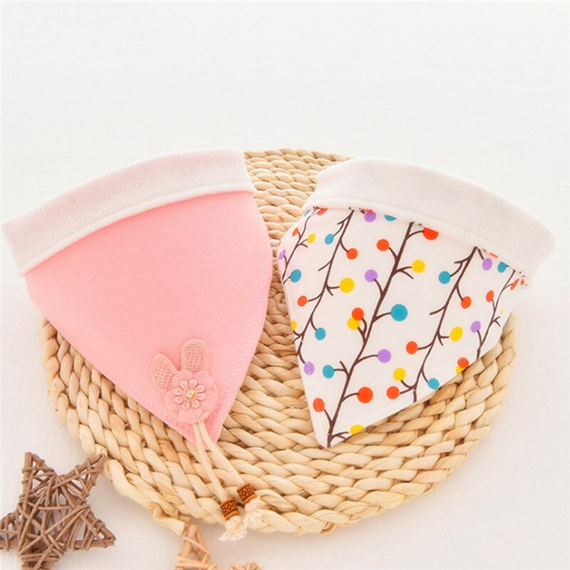 Cartoon Saliva Towel Baby Eating Accessory Cotton Bandana Bibs Baby Babador Feeding Smock Infant Burp Cloths Soft Baby Stuff