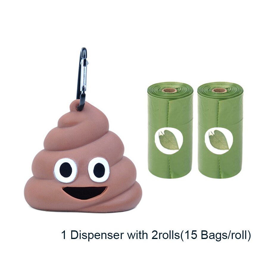 Pet Dog Poop Bag Dispenser Waste Garbage Holder Dispensers Shape Holder Storage Box Waste Bag Trash Cleaning Dog Toy: Green Set 1