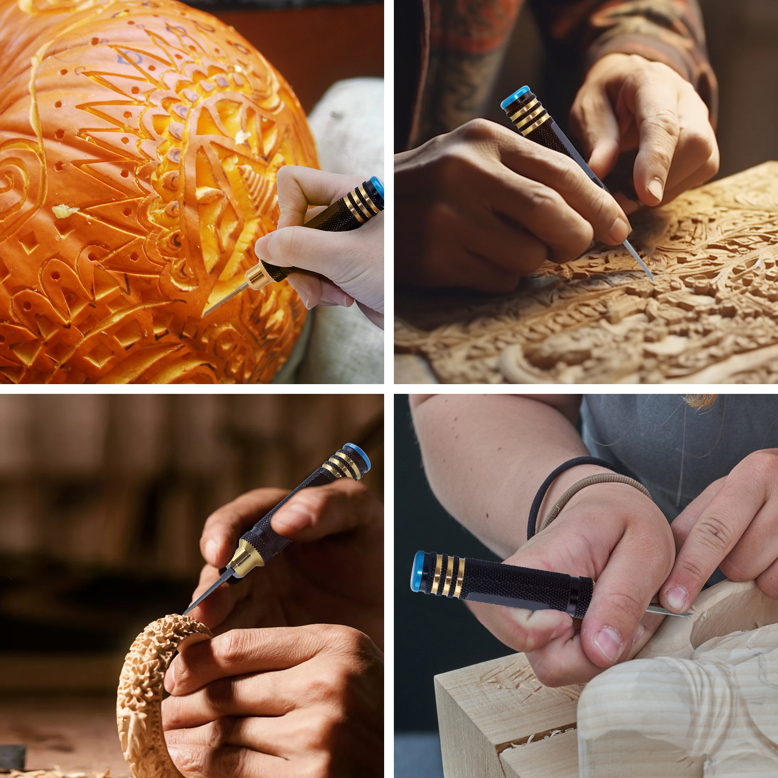 Outil de coupe de ligne de scribe sculptée en résine, modèle carapté, degré d'usure, scriber de marijuana, ensemble de coupe de gravure