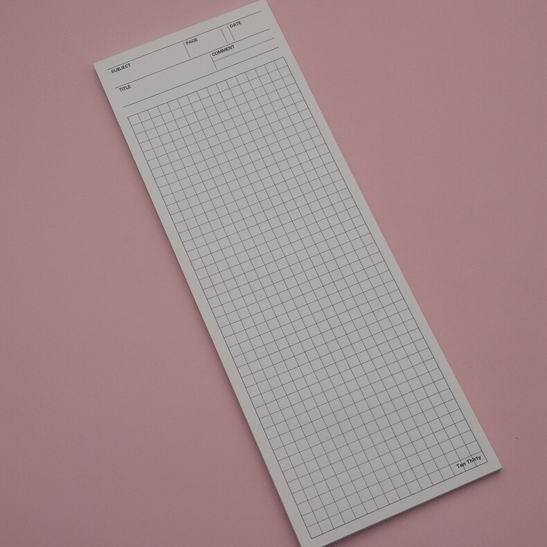 2022 Ultra-long Note Book Can Tear Non-sticky Note Paper Guest Book Ins Simple Message Paper High-value Notebook Students: TYPE A