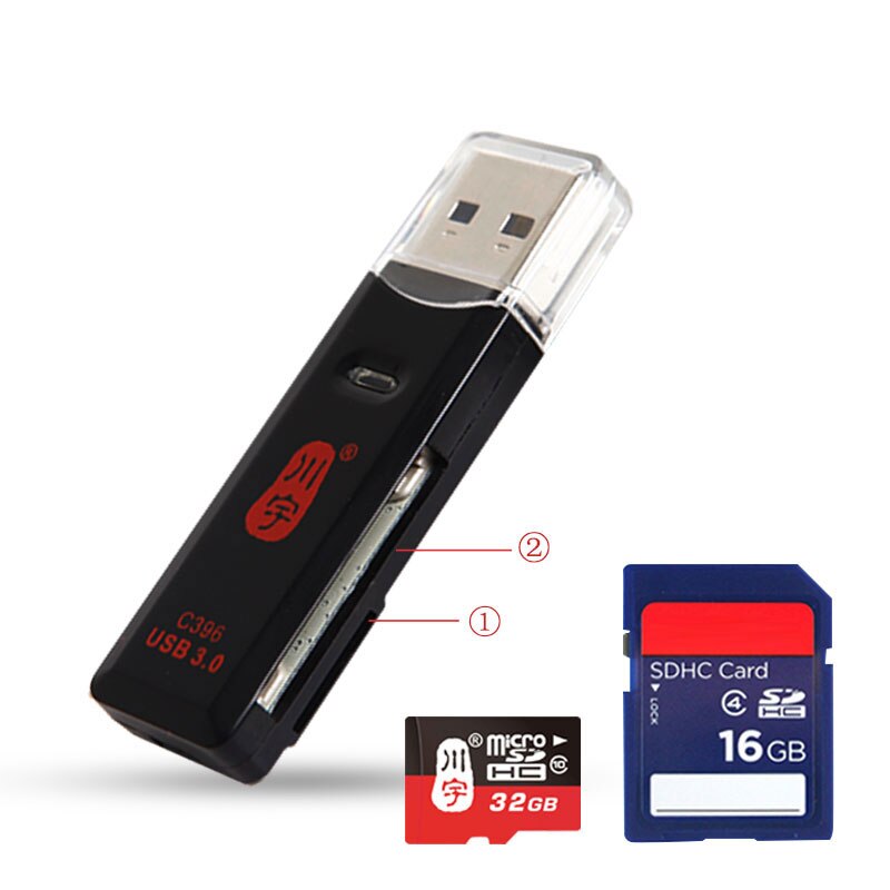USB3.0 Kaartlezer Sd Kaart Slr Camera Tf Mobiele Telefoon Geheugenkaart Multifunctionele Kaartlezer 3 Hoge Snelheid Zonder