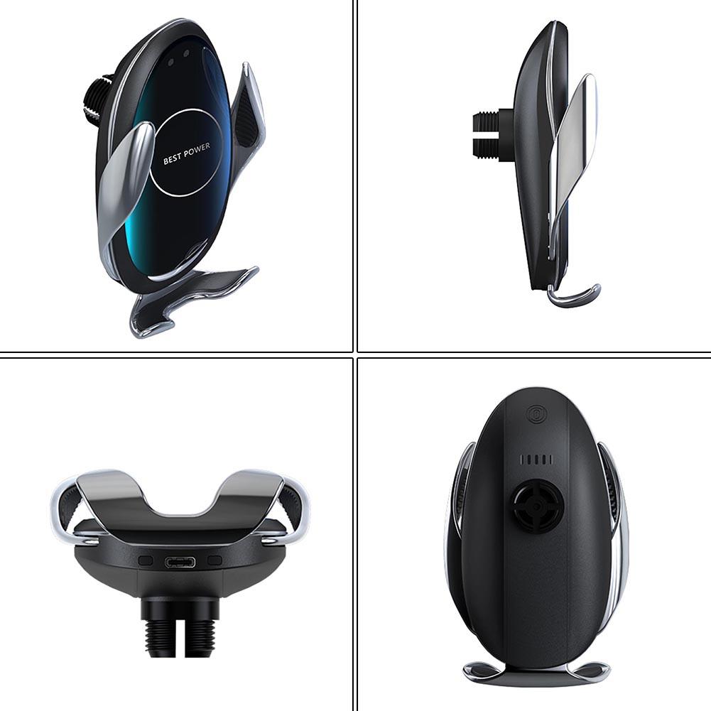 Universele Draadloze Oplader Auto Touch Sensing Automatische Intrekbare Clip Snel Opladen Voor Mobiele Telefoon Snel Opladen