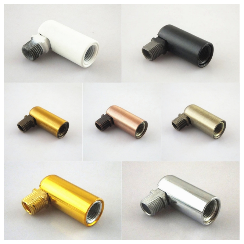 4 x Metal corner for lighting colorful finished iron nook for wall lamp DIY sconce lamp accessories Joint steering 180 degrees