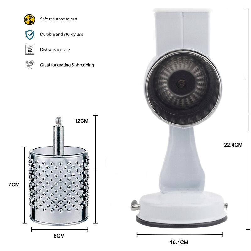 Roterende Kaasrasp Eten Mills Met 5 Drum Blade Voor Raspen Kaas En Multi Moer Molen Slijpen Noten