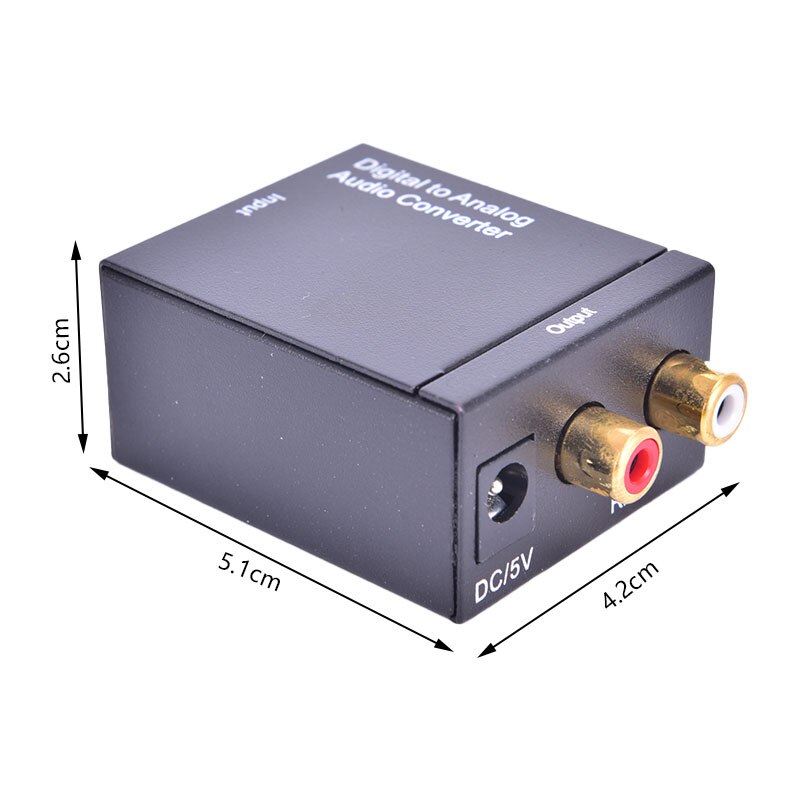 Digitale Analoge Audio Converter Optical Fiber Toslink Coaxiale Atv Dac Versterker