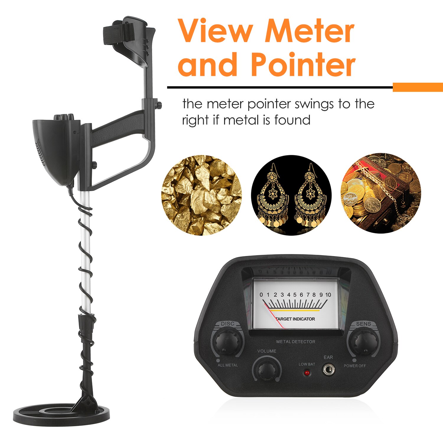 Underground Metal Detector Metal Finder High Precision Treasure Hunter Gold Digger Metal Seeker