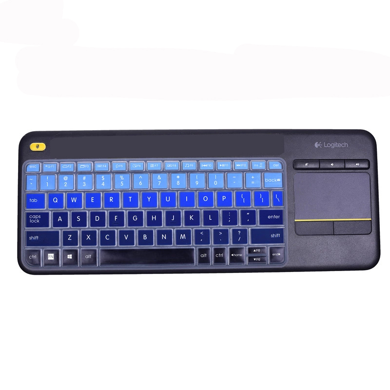 For Logitech K400 Plus Mechanical Wireless Bluetooth Waterproof Silicone Keyboard Cover Protector Wireless Touch TV Keyboard