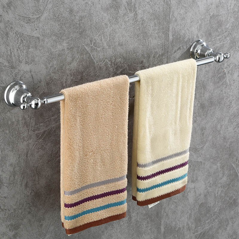 Dongke chromen badkamerhanger koperen handdoekrek eenvoudig europees handdoekrek badkamerbeslag hangerset