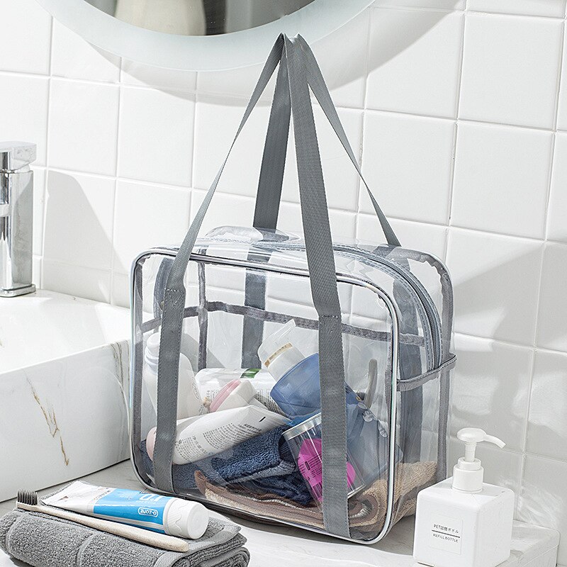 unisex Große Kapazität PVC transparent Wasserdichte Reisetasche Tragbare machen-hoch Lagerung Tasche Frauen Waschen Schlecht Tasche Pflege Handtasche