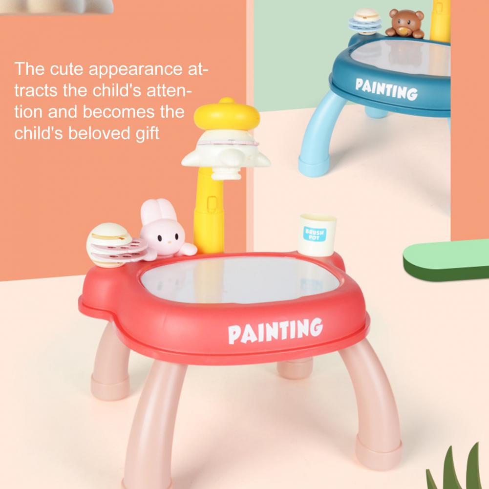 Imagination Ability Reusable Child Smart Projector Sketcher Desk for Children