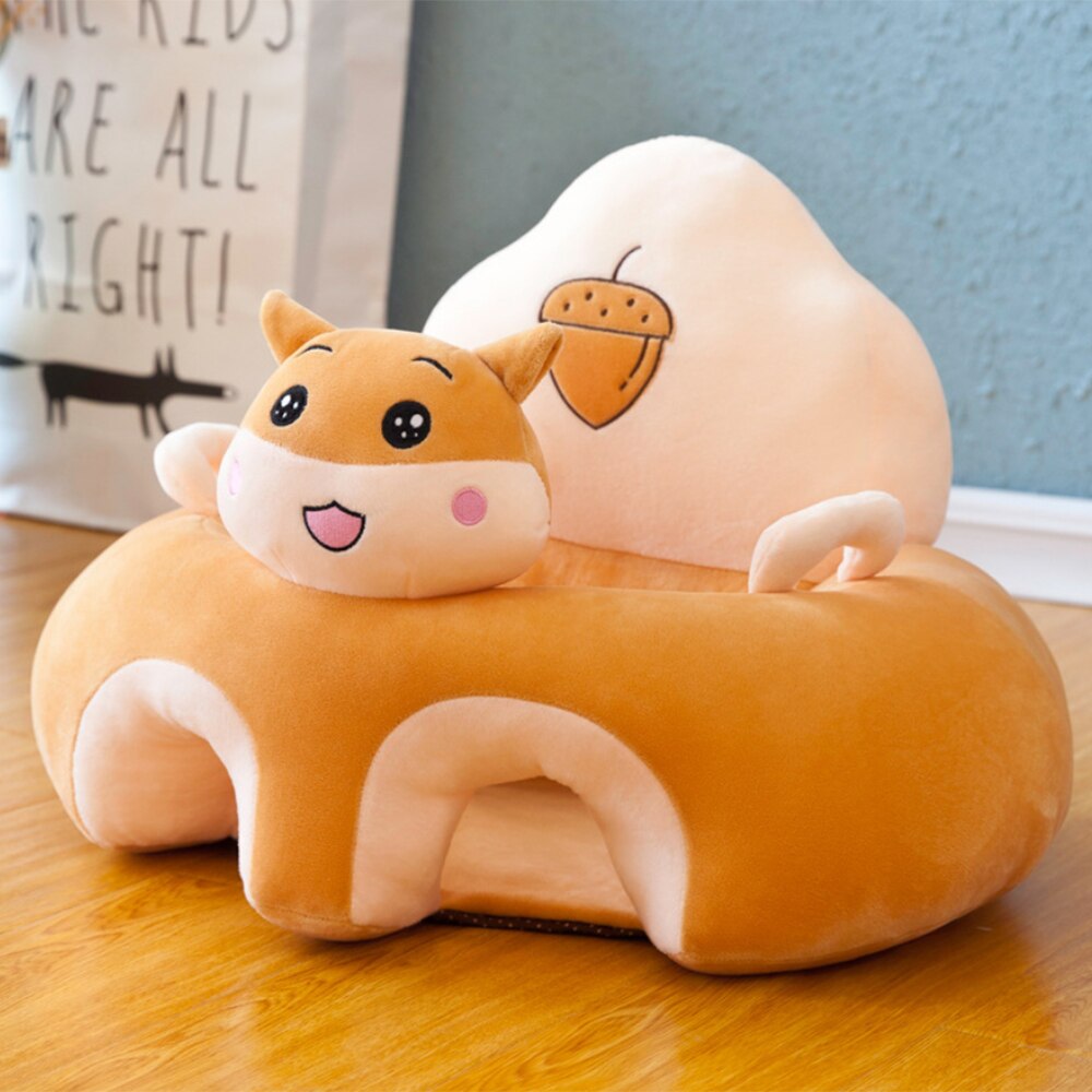 Enfants en peluche canapé Support siège bébé en peluche chaise apprendre à s'asseoir Anti-chute siège couverture enfant en bas âge nid lavable berceau canapé chaise