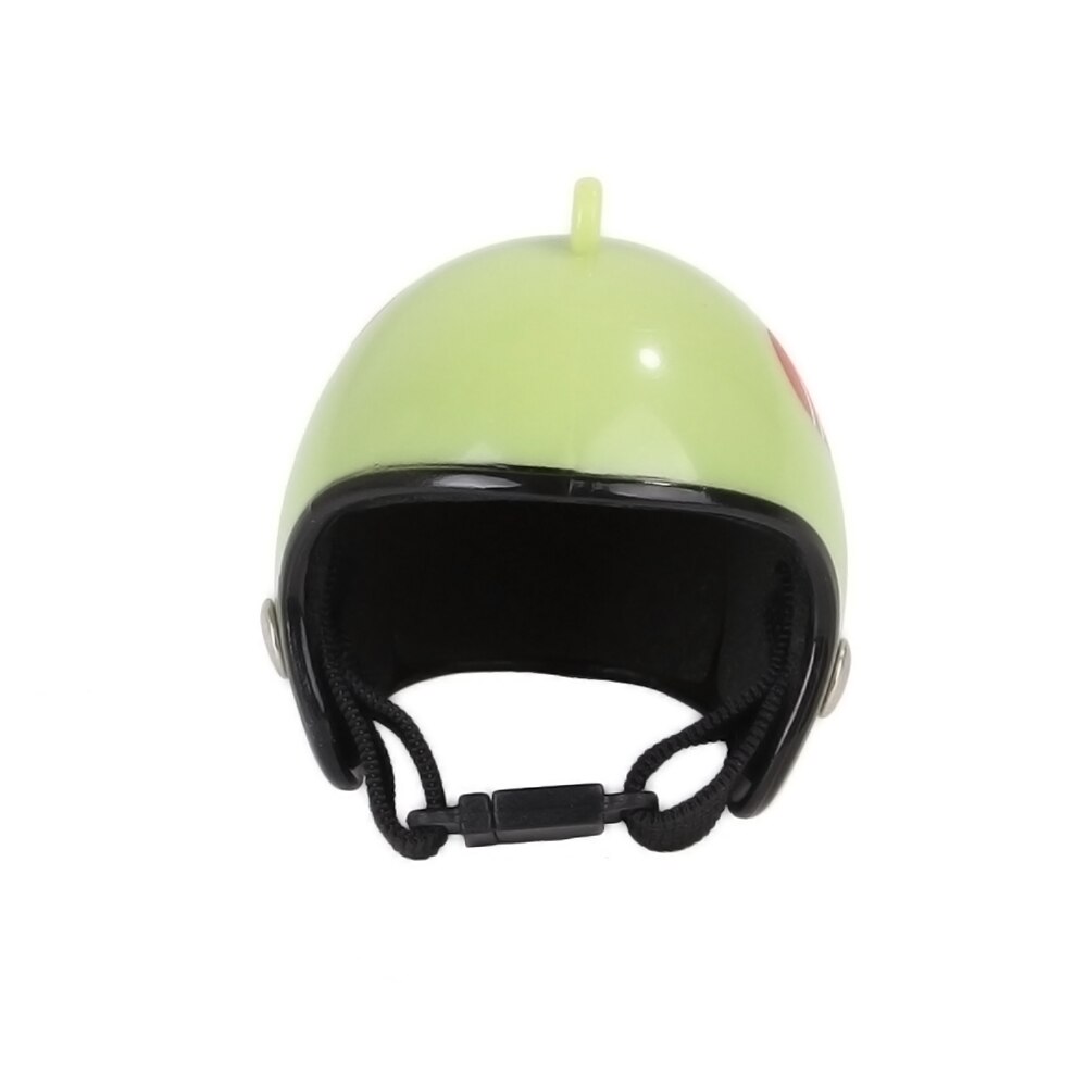 Criativo frango capacete de proteção galinha galinha capacete chapéu de pássaro chapéu de pássaro chapelaria pequeno animal de estimação chapéu duro pássaro pato boné protetor: green