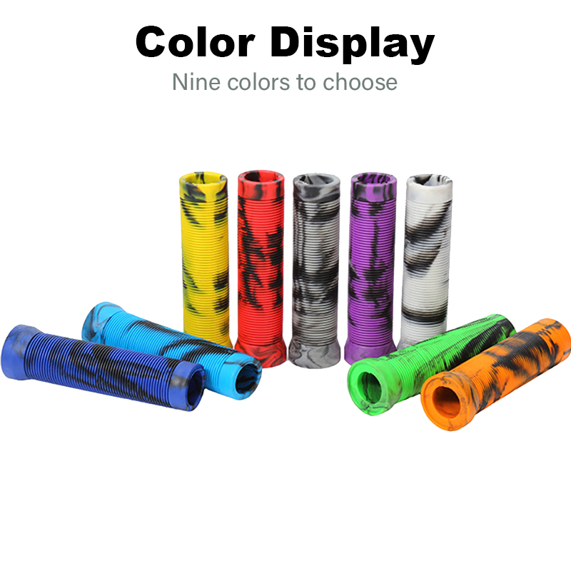 Empuñaduras de manillar de bicicleta de 125mm x 2,2mm, cubierta de mango de bicicleta a prueba de golpes, puños antideslizantes para bicicleta de montaña, cubierta duradera para manillar, pieza de bicicleta