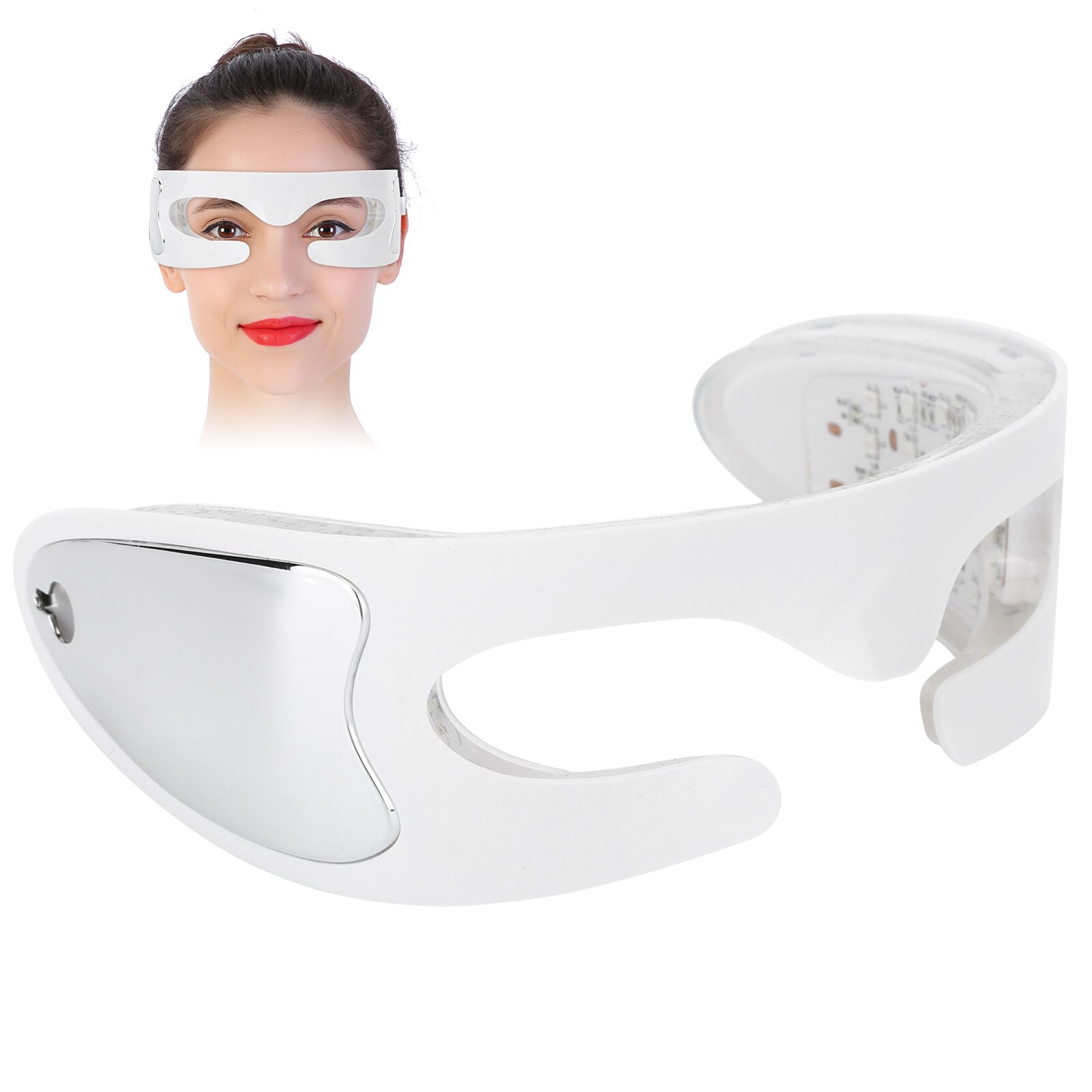 Eye Massager Usb Oplaadbare Led Smart Bril Verwarmde Luchtdruk Vibrerende Eye Massager Verlichten Eye Rimpel Vermoeidheid Elimineren