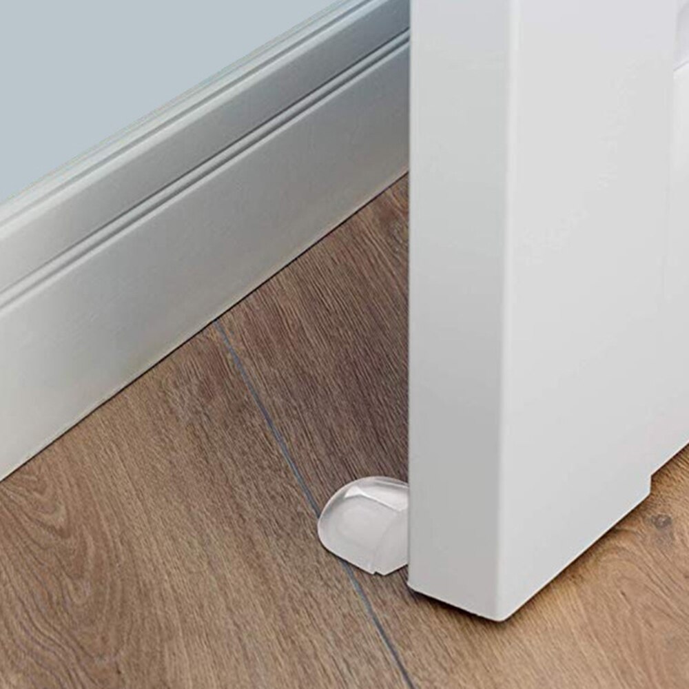 Door Stopper No Need Punch Self Adhesive Anti-Collision Door Holder Catch Door Stop for Home Office Protect Walls and Furniture