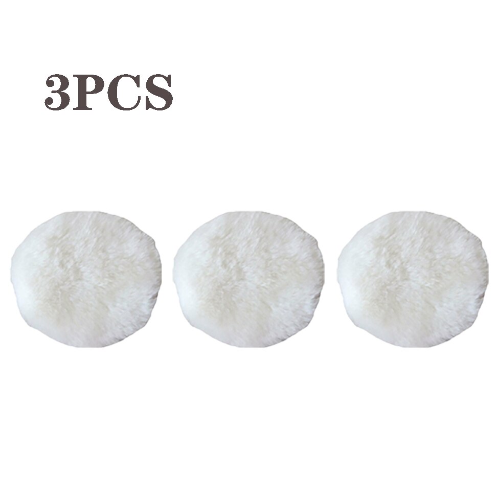 9-10 tum ull sammet bil polering hjul set bil polermatta pad motorhuv mjuk mikrofiber polering motorhuv buffing pad skydd: 3 st
