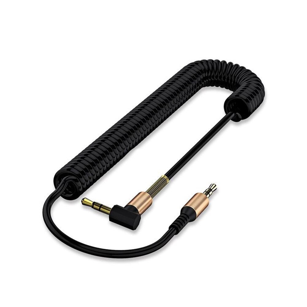 3 Kleuren 1.8M 3.5Mm Audio Kabel 3.5 Jack Male Naar Male Aux Kabel Hoofdtelefoon Code Voor Auto Xiaomi redmi 5 Plus Oneplus Lg Samsung: Black