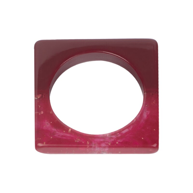 Pulseira vintage de resina, bracelete quadrado para mulheres, joias da moda, acrílico, geométrica, grande, para festa, pulseira para meninas: color-5