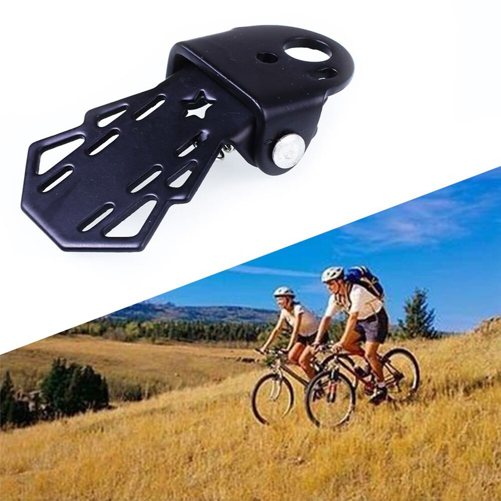 1 paire de repose-pieds pliants en acier au manganèse pour vélo de montagne, repose-pieds multifonctionnels pour siège arrière, accessoires de sécurité