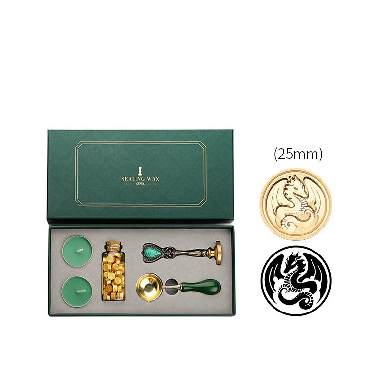 Sealing Wax Stamp Set Wedding Invitation Card Envelope Sealing wax Thank You Letter Wax Dipping Pot Decoration Crafts Making Too: 09