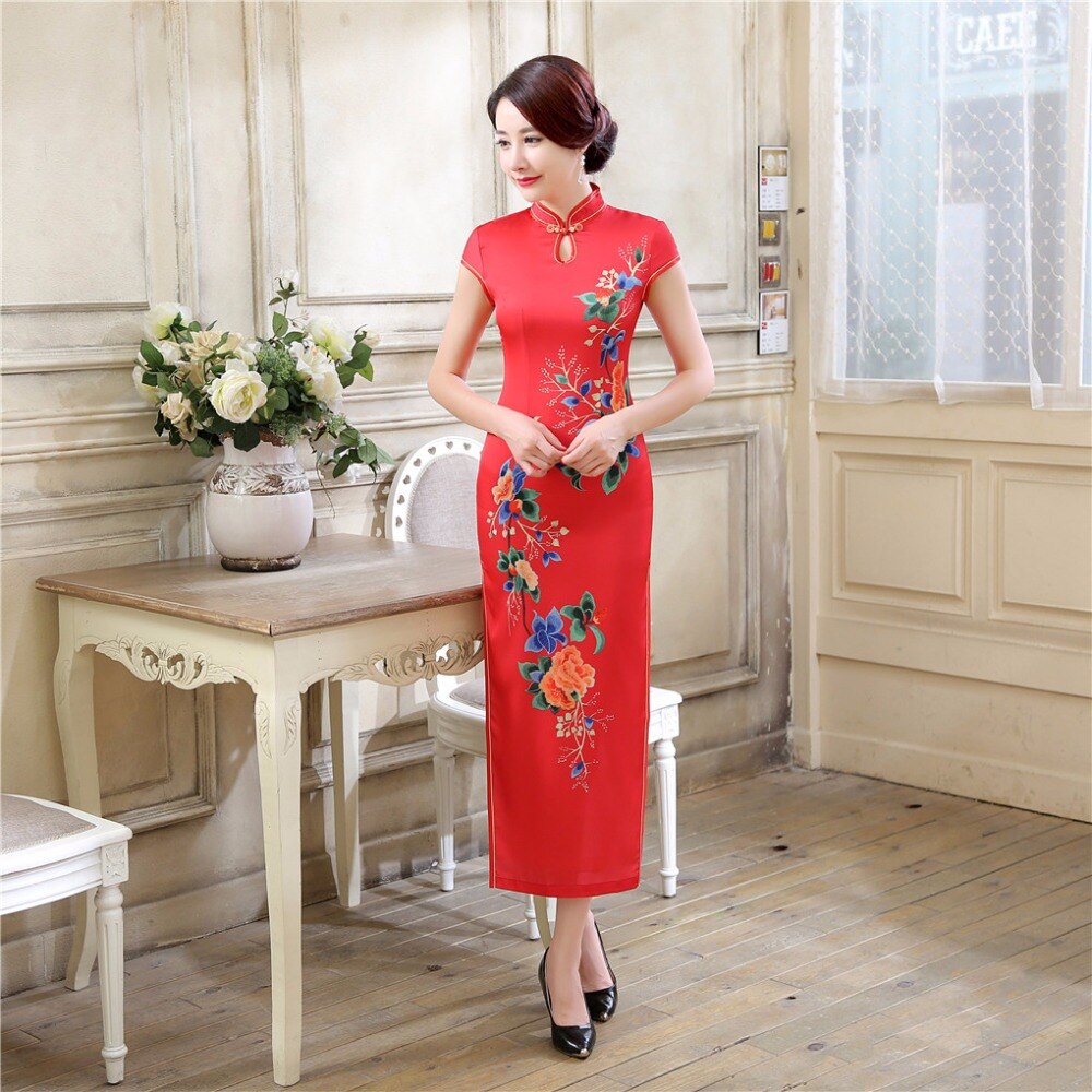 Chinese Traditional Clothes Long Qipao for women
