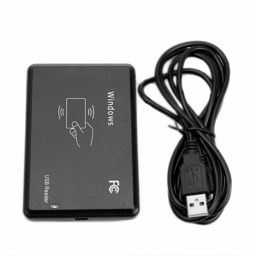 USB RFID ID 125Khz EM4100 Windows Contactless Proximity Sensor Smart Card Reader Feb6