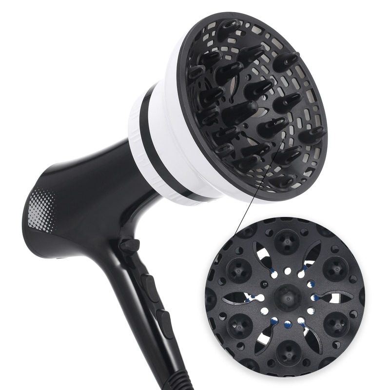 Secador de ondulação difusor para natural ondulado acessórios de estilo de cabelo suporta secadores de cabelo estereótipo ajustável cabeça de cabelo difusor