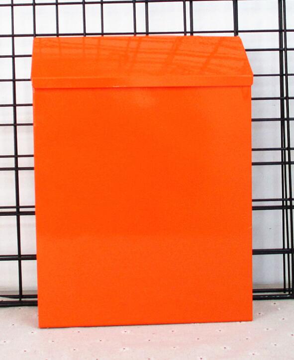 Metalen Brievenbus Met Slot Muur Suggestie Doos Koffie Winkel Decoratie Bruiloft Bar Postbus Brief Mail Box Woondecoratie: orange