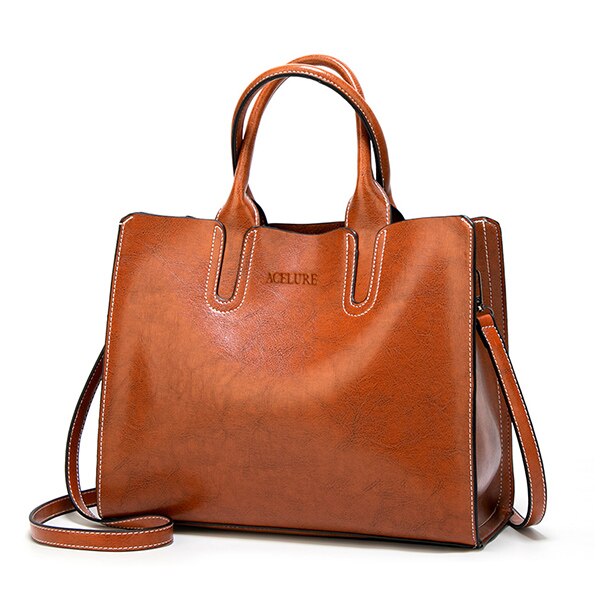 Leder Handtaschen Große Frauen Tasche Casual Weibliche Taschen Stamm Tote Spanisch Schulter Taschen für frauen bolsa feminina