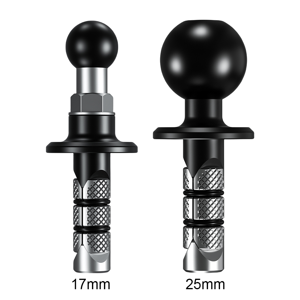 Ball Mount Adapter Aluminum Alloy Mobile Phone Holder Motorcycle Fork Stem Mount Front Fork Bar Ball Head for Motorbike Bicycle