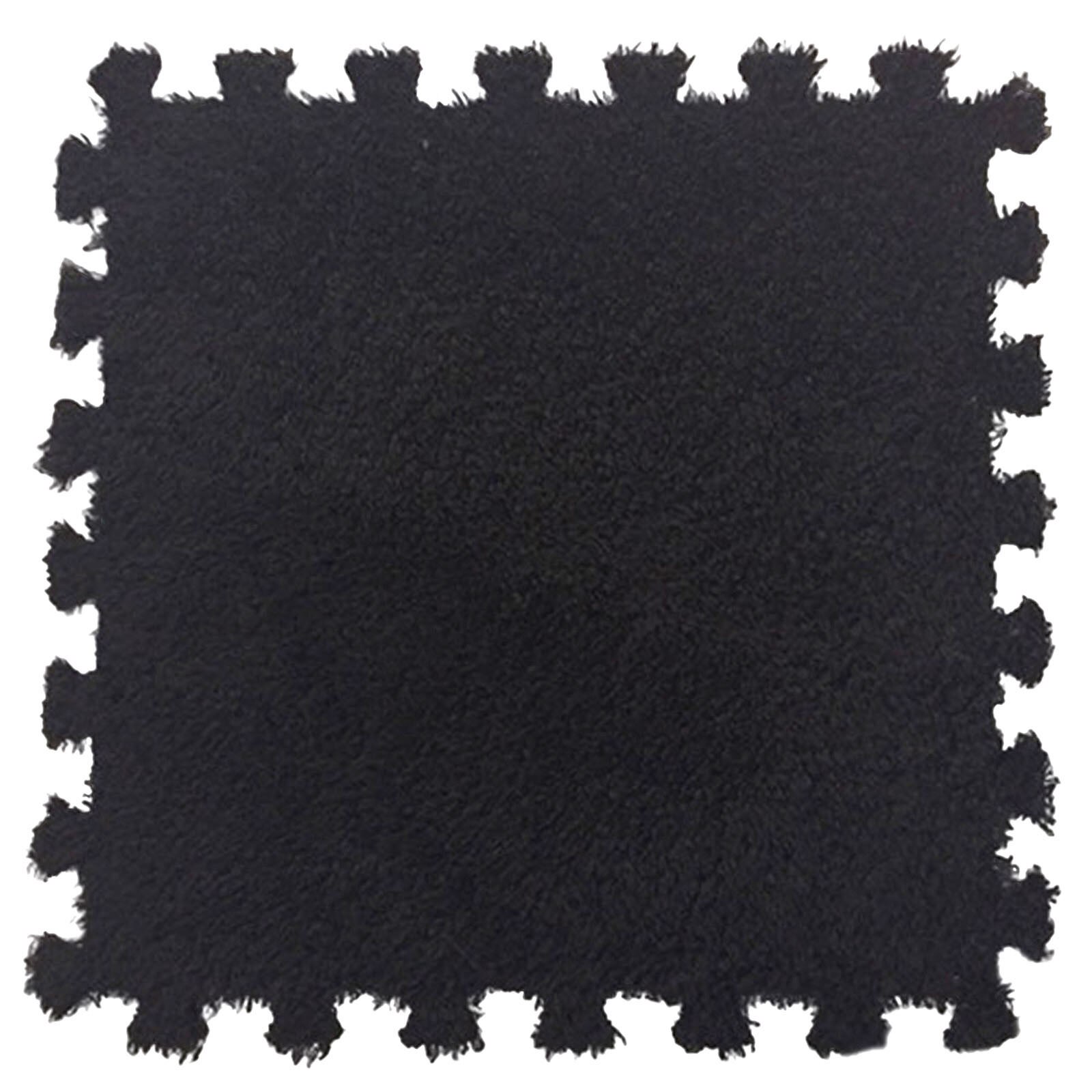 Tapis de carré Puzzle Polyester velours tapis en 14 couleurs bricolage épissage blocs de couleur décor à la maison: E