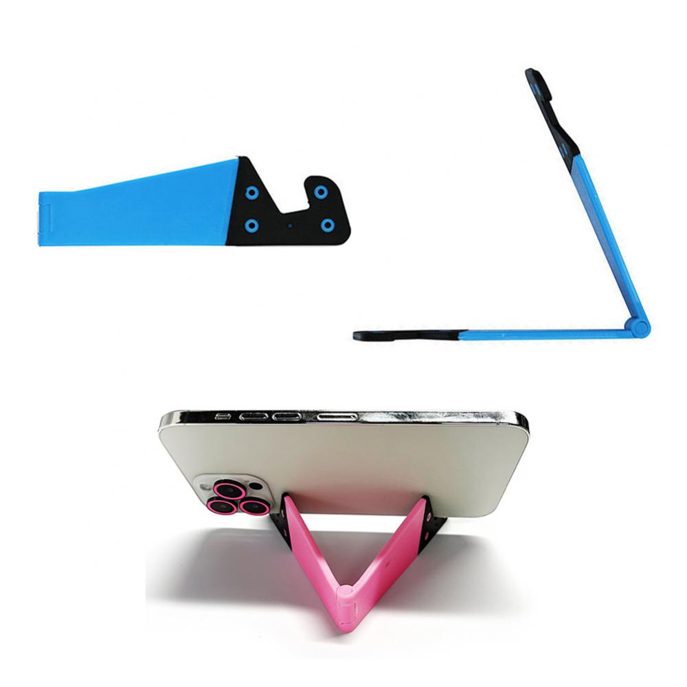 Mobiltelefonstativholder for smarttelefon nettbrett skrivebord universal sammenleggbar mobiltelefonholder stativ v-formet justerbar