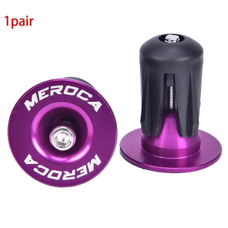 2 uds. De tapones para manillar de bicicleta, ligeros, de aluminio, antideslizantes, accesorios para bicicletas de montaña: PP