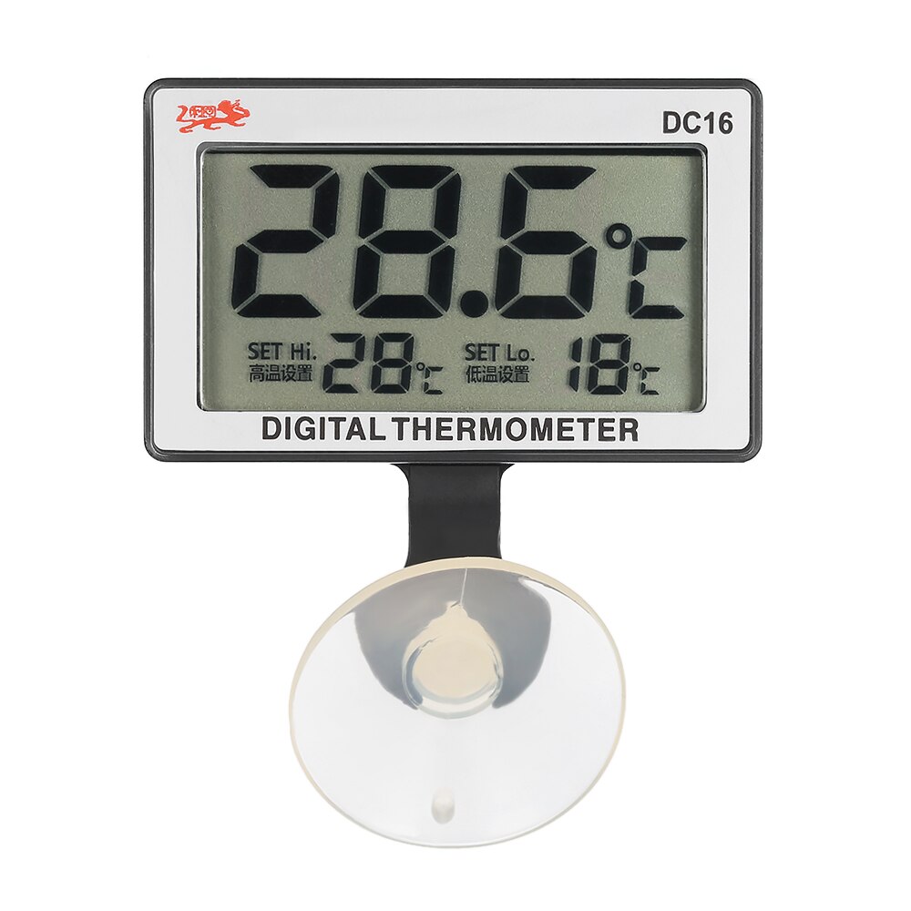 0°C~50°C Waterproof LCD Digital Digital Fish Tank Aquarium Thermometer Submersible Water Temperature Meter Temperature Control: Default Title