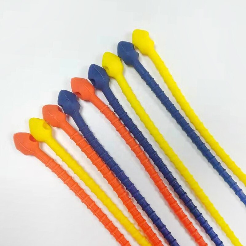 Gjenbrukbar silikonpose glipper 100%  matvare kabelhåndtering multifunksjonell husholdnings kabelbånd silikon matte glipper matbeskytter